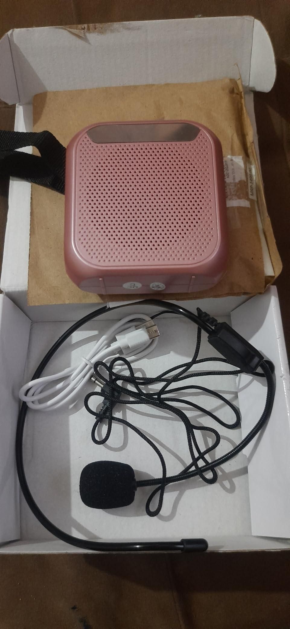 Portable Voice Amplifier Rechargeable Via USB With Wired Microphone Headset - DOTSEL E COMMERCE