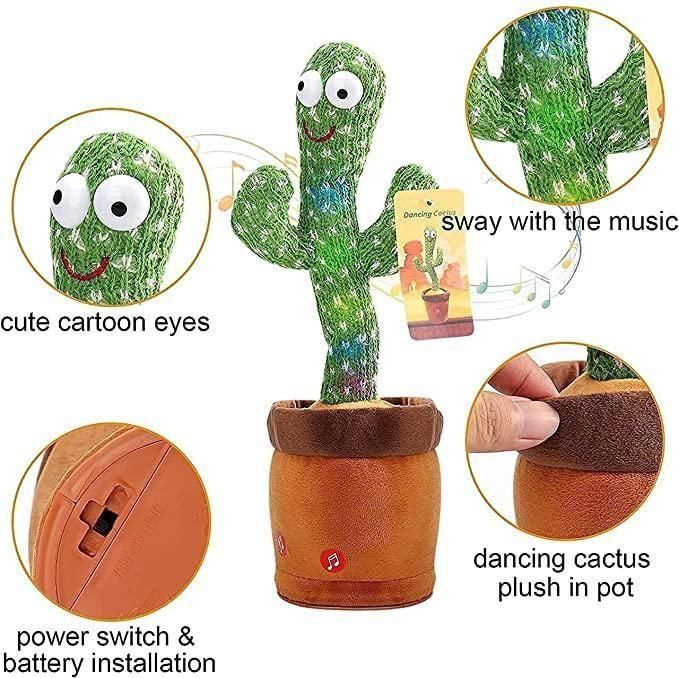 LED Musical Dancing & Mimicry Cactus Toy - DOTSEL E COMMERCE