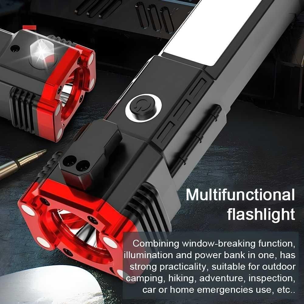 Torch - Hammer Torch LED Flashlight with powerbank - DOTSEL E COMMERCE