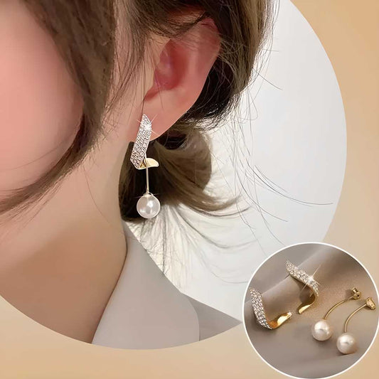 AVR JEWELS  Beautiful Pearl Earrings 2 Pcs/Set