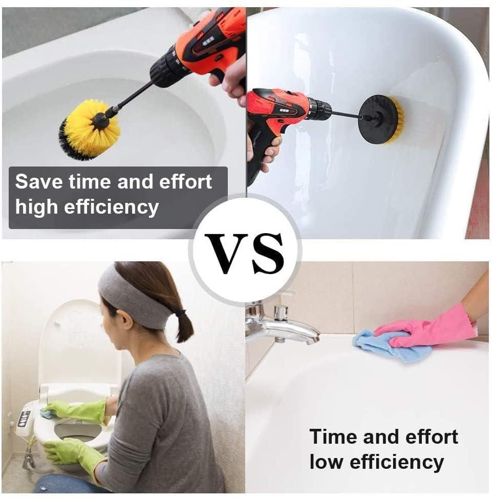 Drill Scruber Brush Cleaning Kit 4 Pcs - DOTSEL E COMMERCE