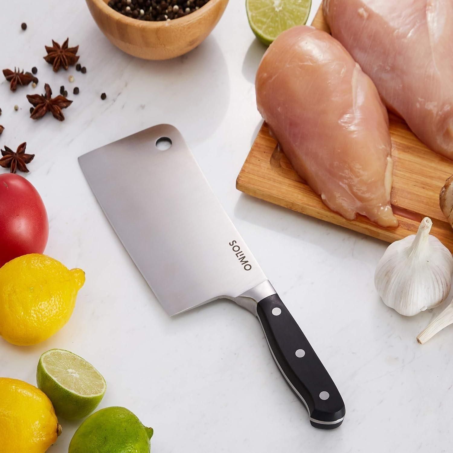 High-Carbon Stainless Steel Meat Cleaver/Knife Pack of 2 - DOTSEL E COMMERCE