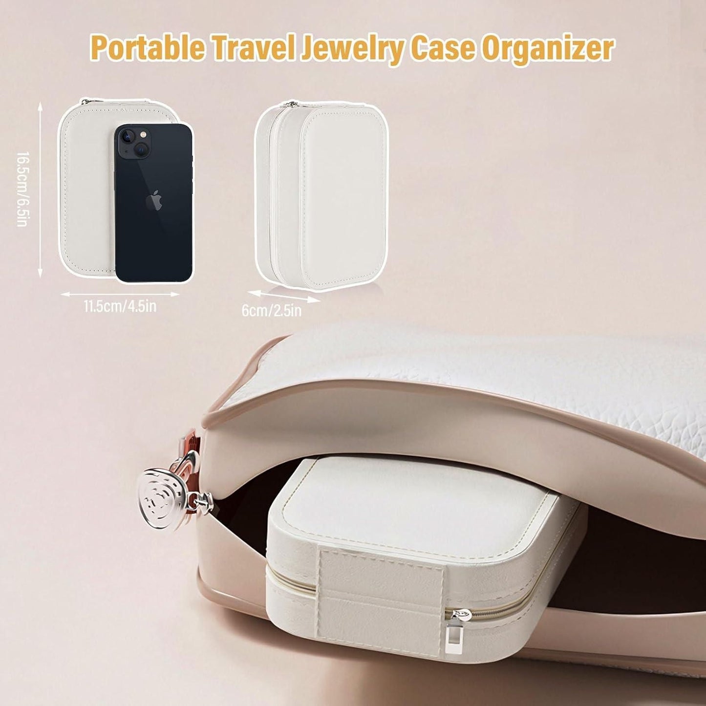 White Jewelry Box with LED Mirror - DOTSEL E COMMERCE