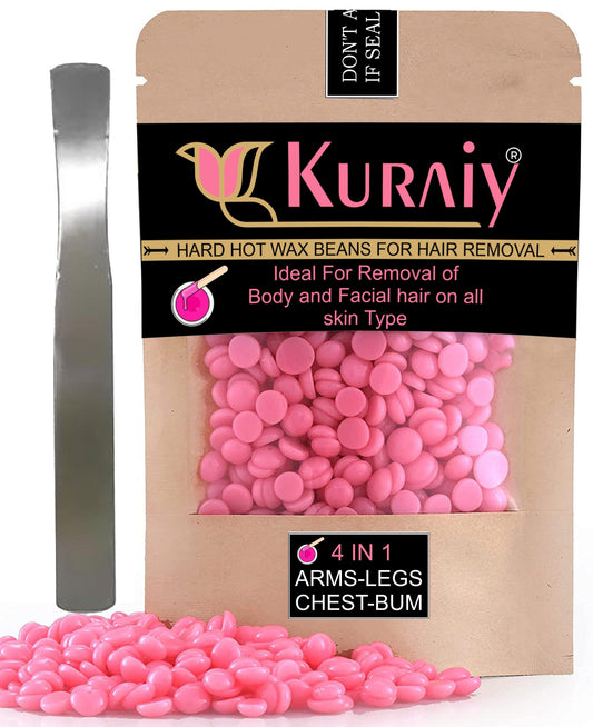 Kuraiy Hot Hard Wax Beans (50g) - Hair Removal for All Body Areas