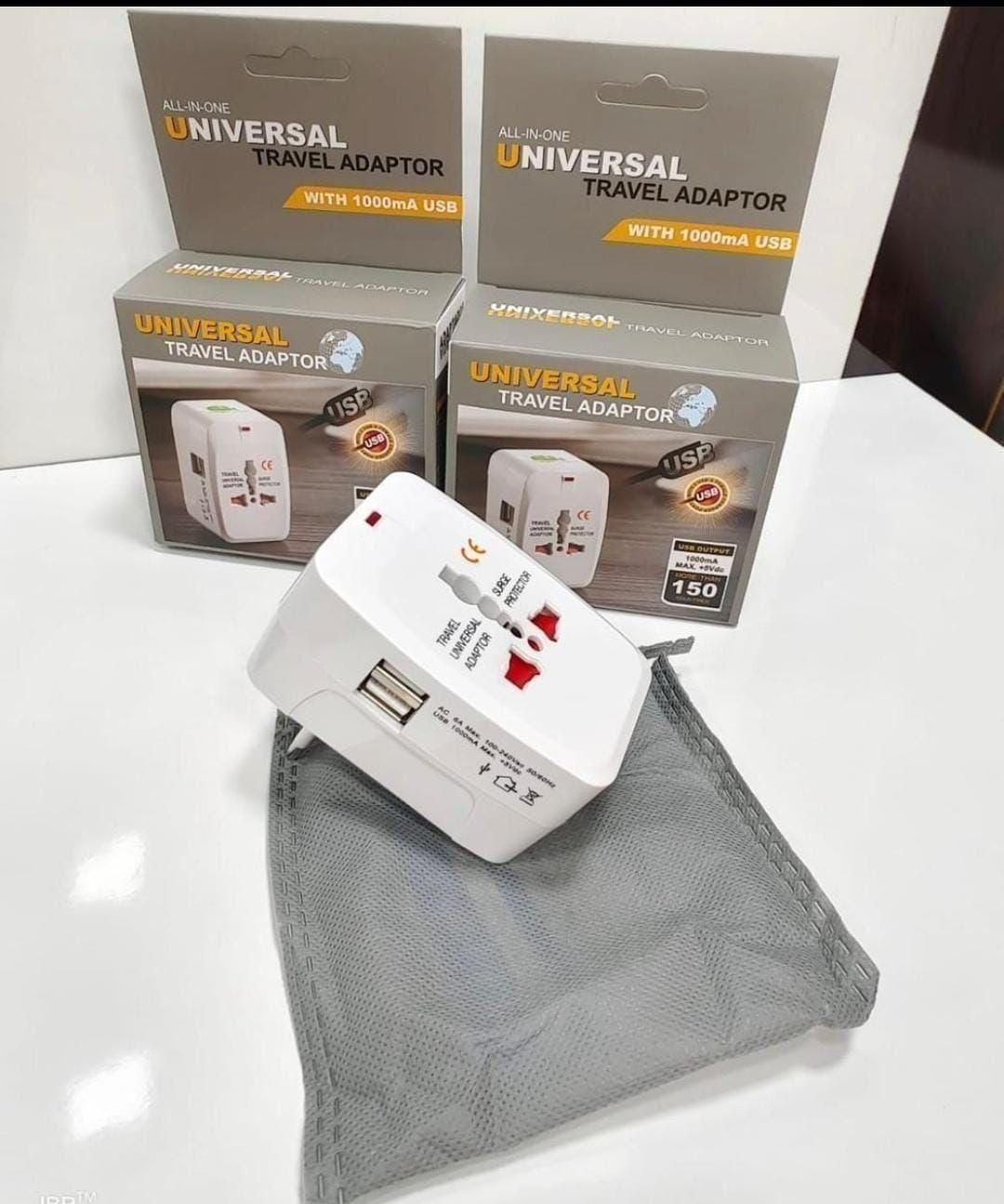 Worldwide Travel Adapter with Built in Dual USB Charger Ports - DOTSEL E COMMERCE
