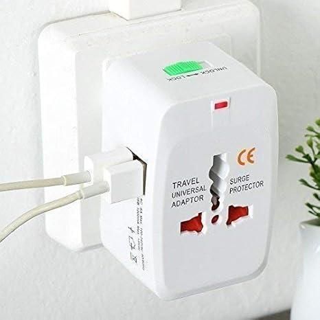 Worldwide Travel Adapter with Built in Dual USB Charger Ports - DOTSEL E COMMERCE