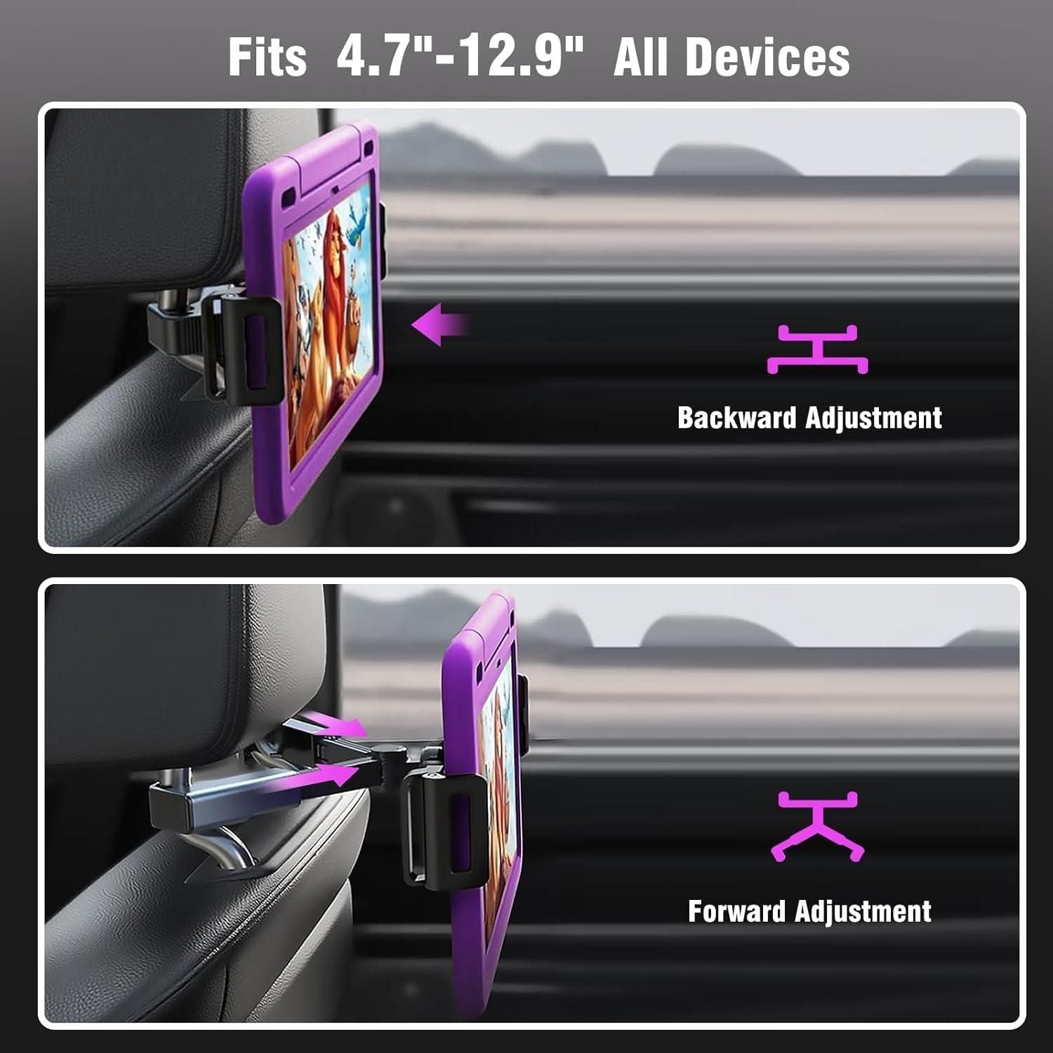 Car Headrest Phone/Tablet/iPad Holder - DOTSEL E COMMERCE