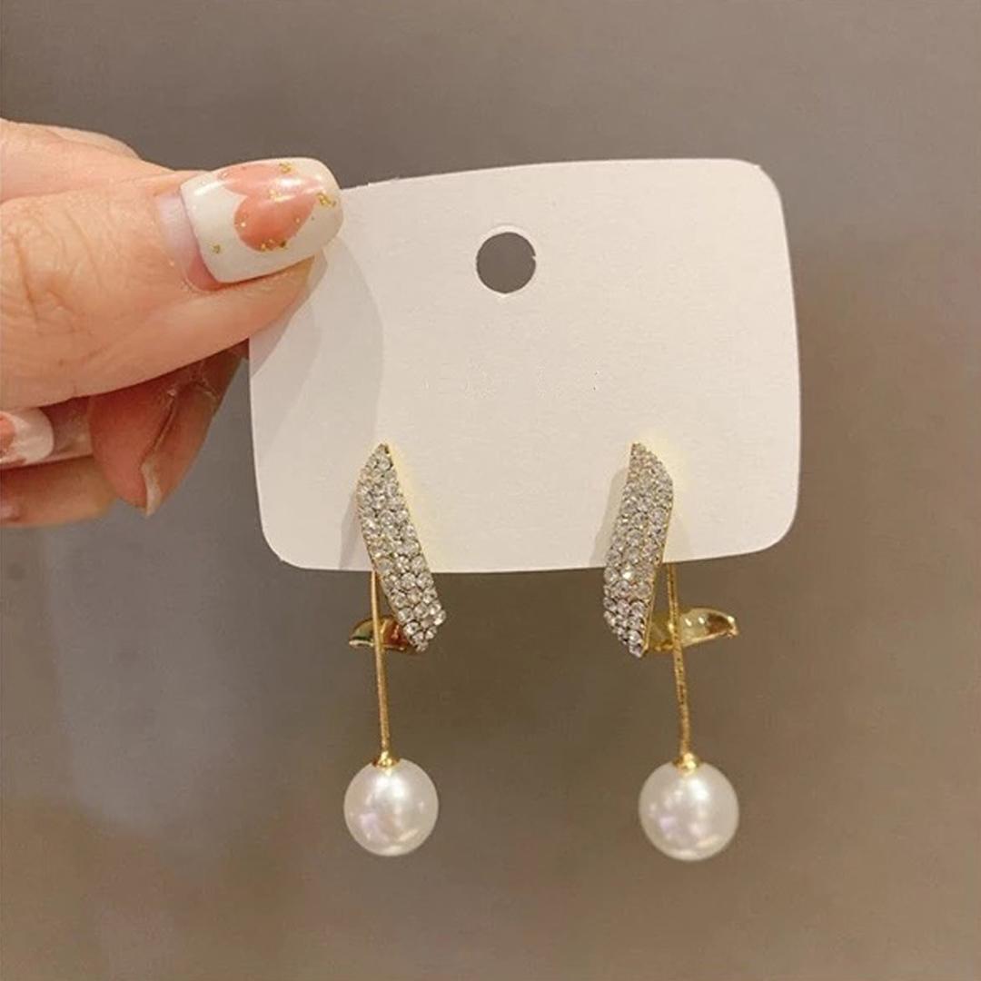 AVR JEWELS  Beautiful Pearl Earrings 2 Pcs/Set