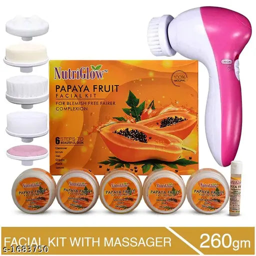 NutriGlow Papaya Fruit Facial Kit for Blemish Free